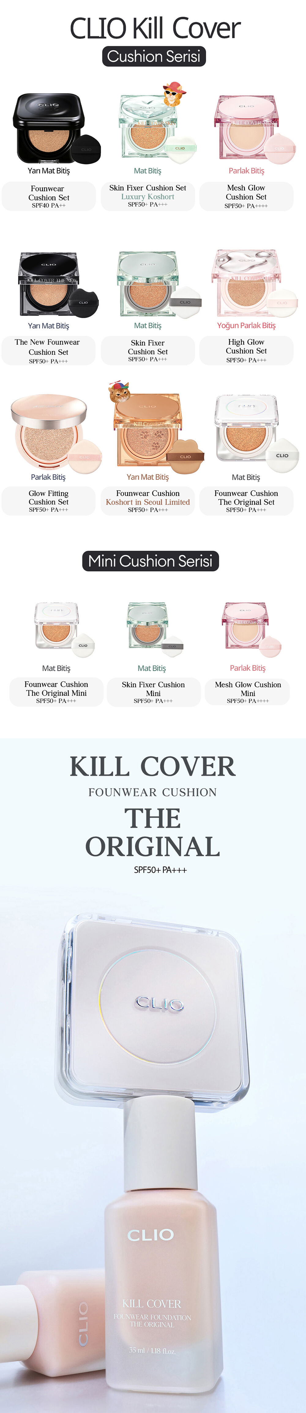 CLIO Kill Cover Founwear Cushion The Original Set (23N Ginger) | MCLUB